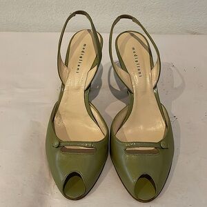 MODIGLIANI Sling Back Peep Toe Heeled Sandals Size 10